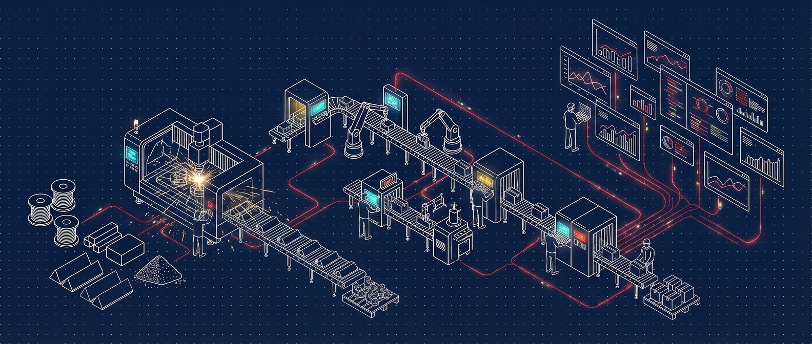 Factory in full active production